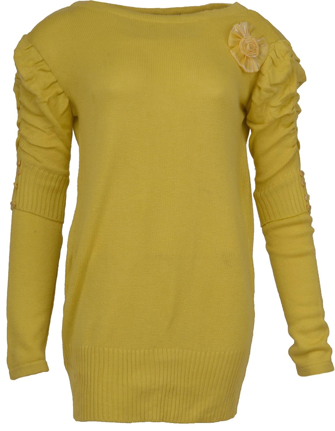 yellow woolen top
