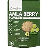 Clever-Choice Amla Powder | Canadian Owned & Family Operated | 250 gms in Resealable Pouch of Amla Berry Powder/ Indian Goose
