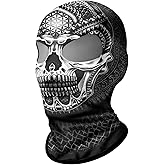 ShopINess Unisex Two-Hole 3D Balaclava Adults Face Cover Skull Style for Motorbike Cycling Sports Outdoor Activities Skull