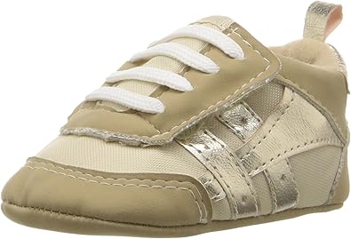 gold baby sneakers