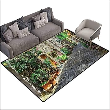 Amazon Com Floor Mats For Kids Tuscan Cobblestone Doorway To