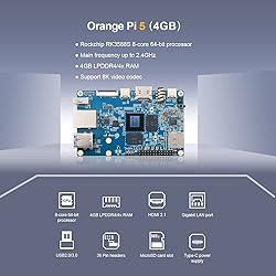 Orange Pi 5 4GB Rockchip RK3588S 8-Core 64 Bit