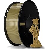 Miailuy Silk Filament PLA 1.75mm Silk 3D Printer Filament, Silk Brass 1kg Spool (2.2lbs), Dimensional Accuracy +/- 0.02 mm, Fit Most FDM Printer