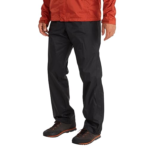 MARMOT Men's PreCip Eco Full Zip Pant, Black, X-Large