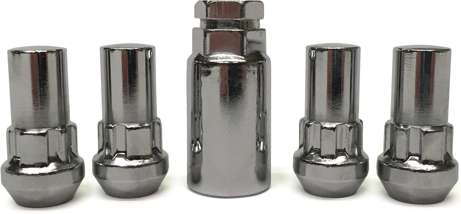 Amazon Com Lug Wheel Lock Nuts 9 16 18 Bulge Acorn Locking Lugs 1 7 Tall Automotive