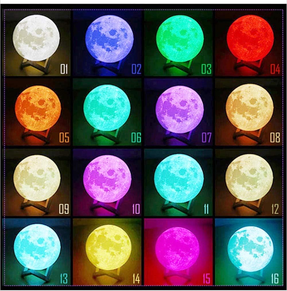 15cm lampara de luna 3d fantes luz