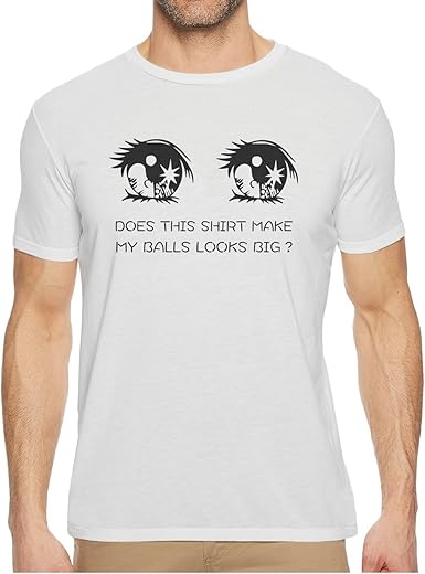 Amazon Com Men S T Shirts Balls Look Big Cool Mens Guys O Neck