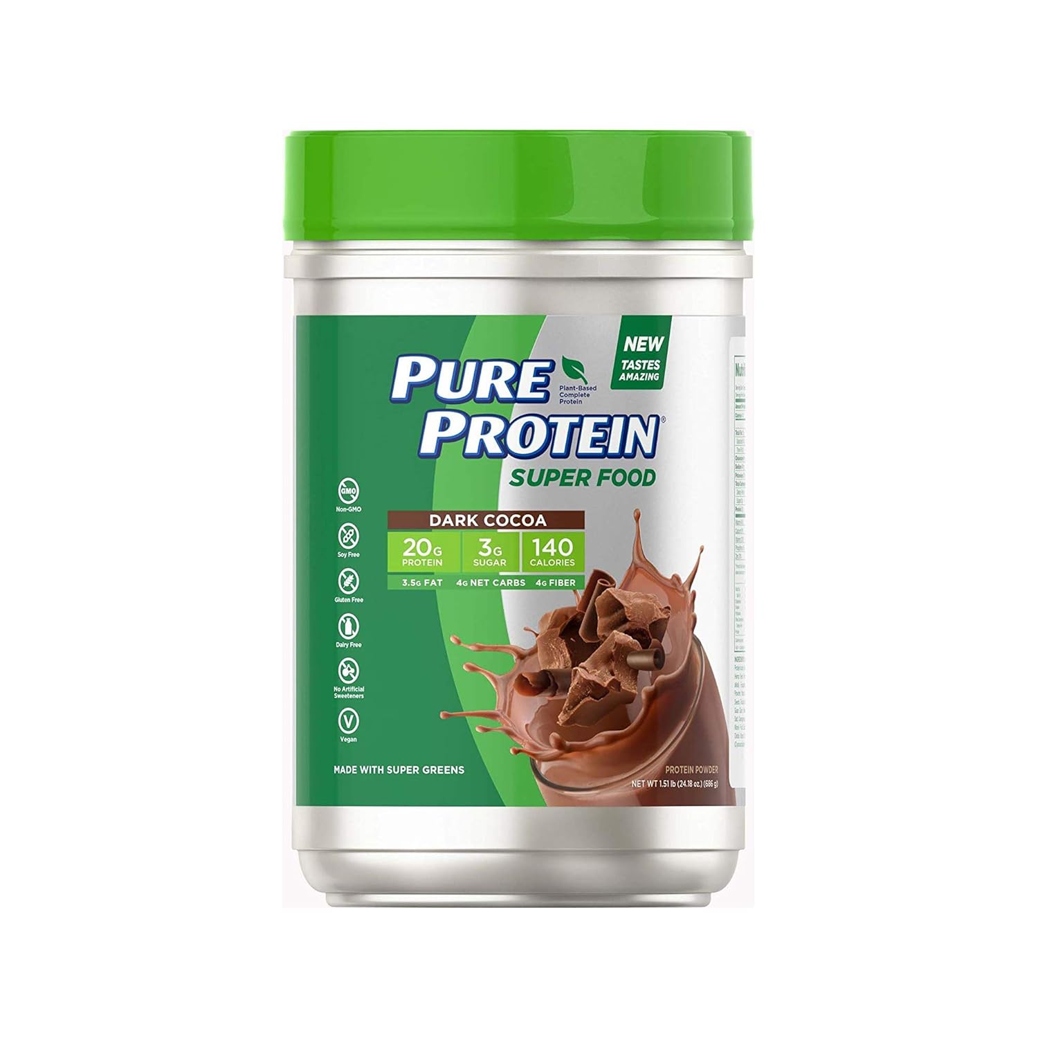 Pure Protein Vegan Plant Based Hemp and Pea Protein Powder