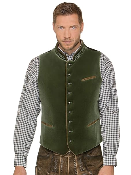 Stockerpoint Trachtenweste Ricardo moosgrün