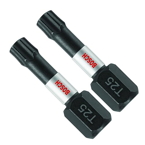 BOSCH ITT25102 2-Pack 1 in. Torx #25 Impact Tough Screwdriving Insert Bits