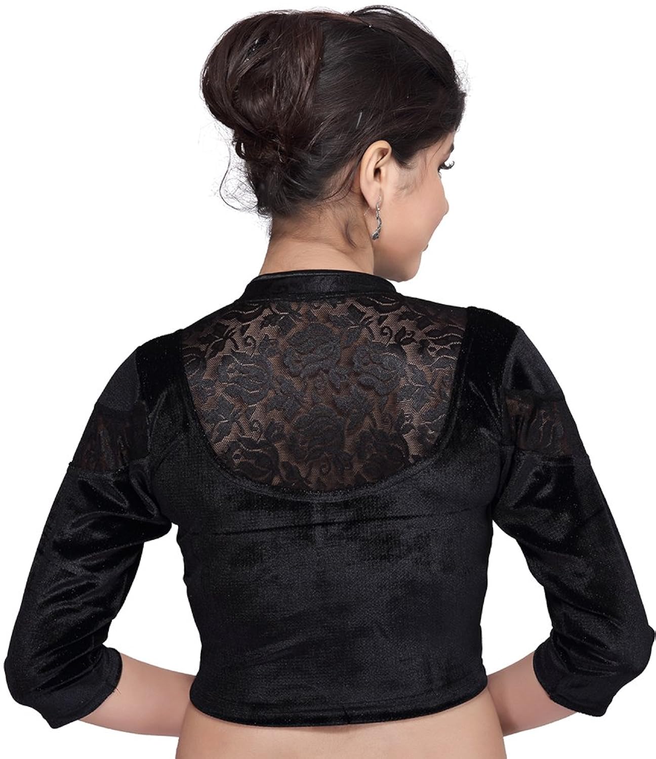 msm women's velvet saree blouse