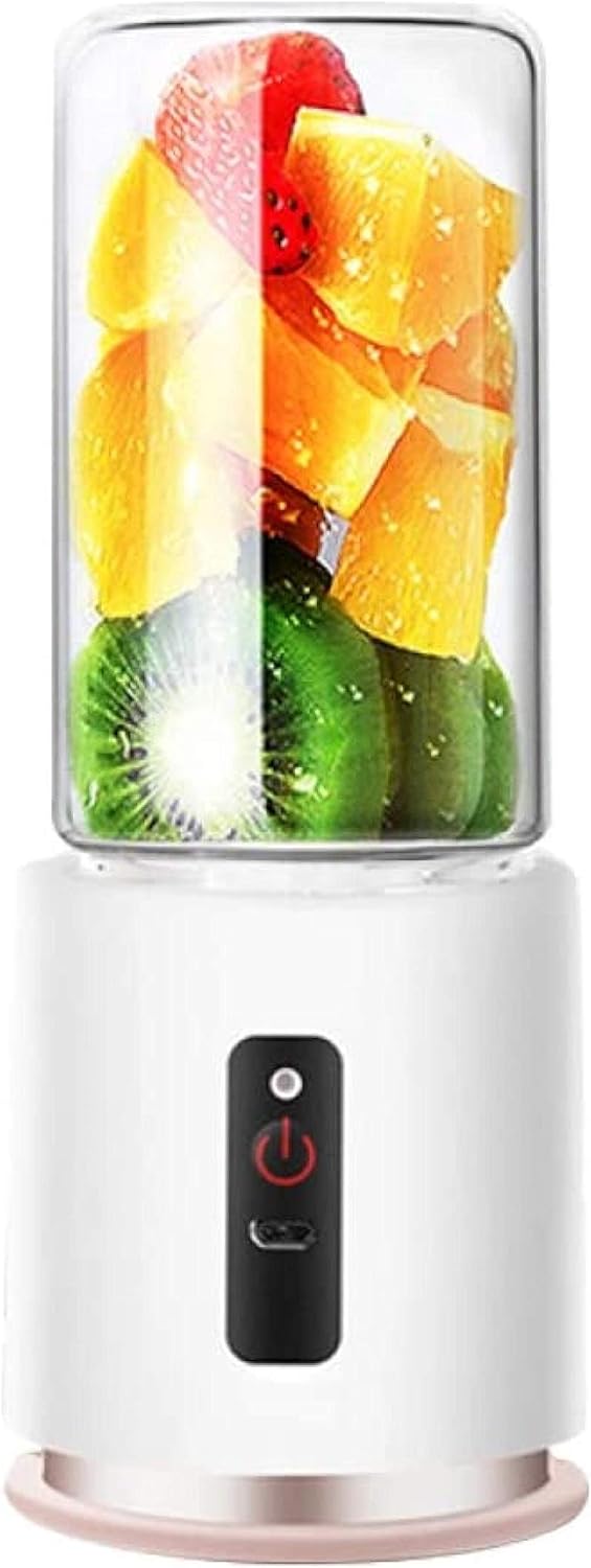 GONGFF Mini Portable Simple Juicer,Multi-Function Fruit and Vegetable Milkshake Juicer,Rechargeable with Juice Cup