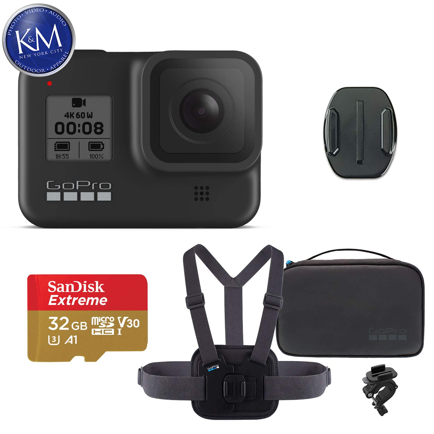 Gopro Hero8 Black Waterproof Action Camera With Touch Screen 4k Ultra Hd Video 12mp Photos 1080p
