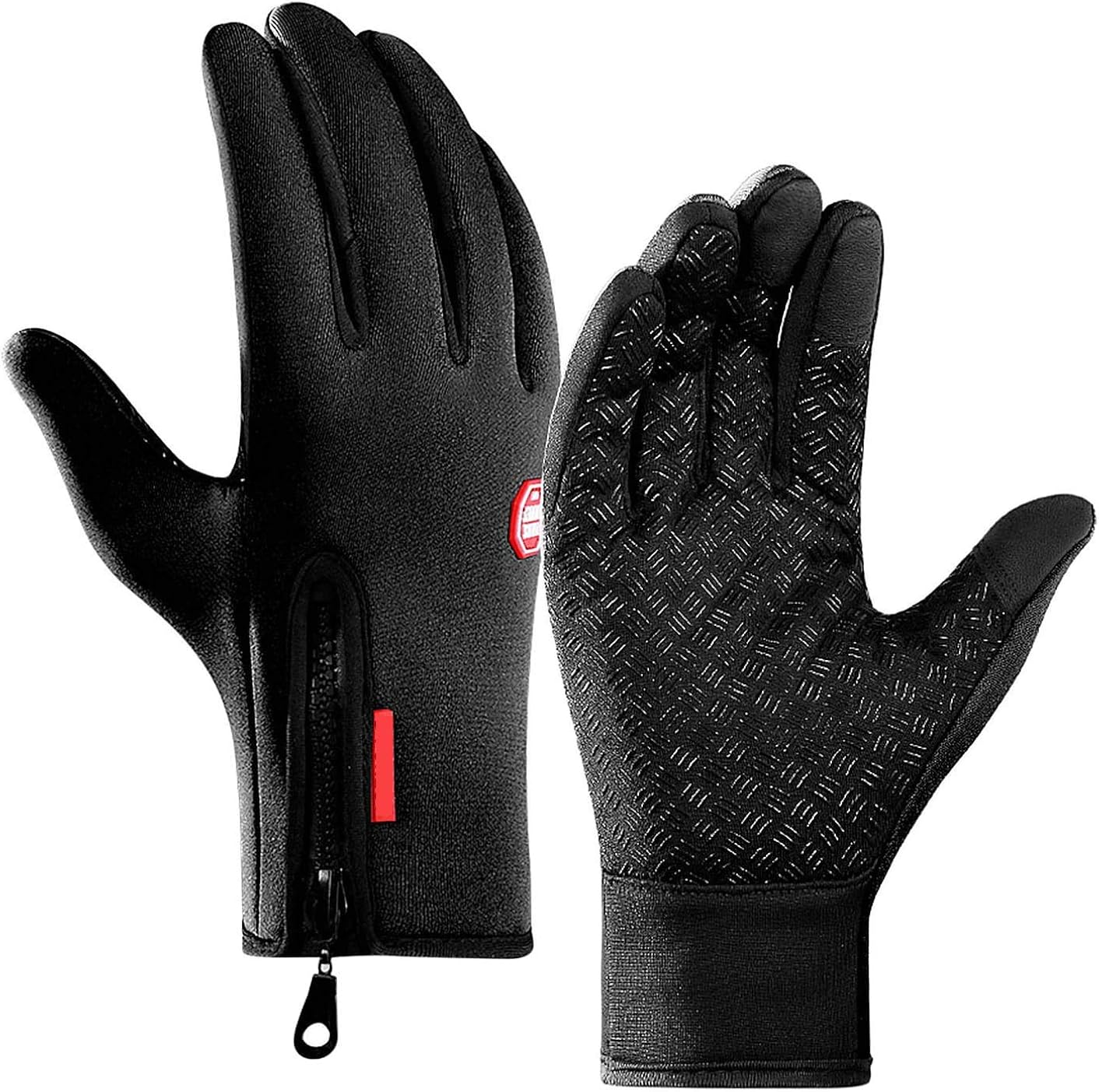 Touch Screen Windproof Cycling Gloves - Waterproof Full Finger Cold Proof Silicone Anti-slip 