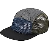 Clakllie 5 Panels Baseball Cap Quick Dry Trucker Hat Cooling Running Hat Flat Bill Cap for Outdoor Breathable Sports Cap