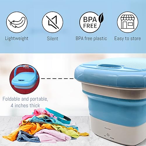 Mini Portable Washing Machine Folding Washing Machine Bucket