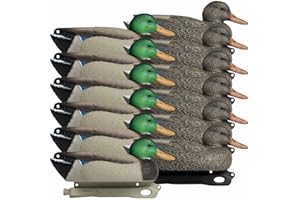 Hardcore Waterfowl Field Series Mallard Floater Decoys, 12 Pack (6 Mallard Drakes & 6 Mallard Hens)