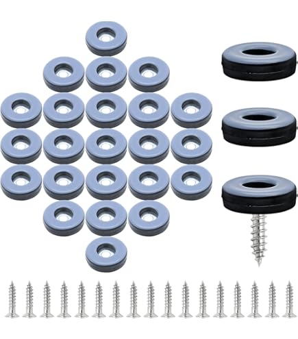 20 Pièces Patins De Meubles Ronds En 22MM,avec Vis Patins En Teflon Pour Meubles Patin Chaise A Clouer Patin Glisseur En 99093770