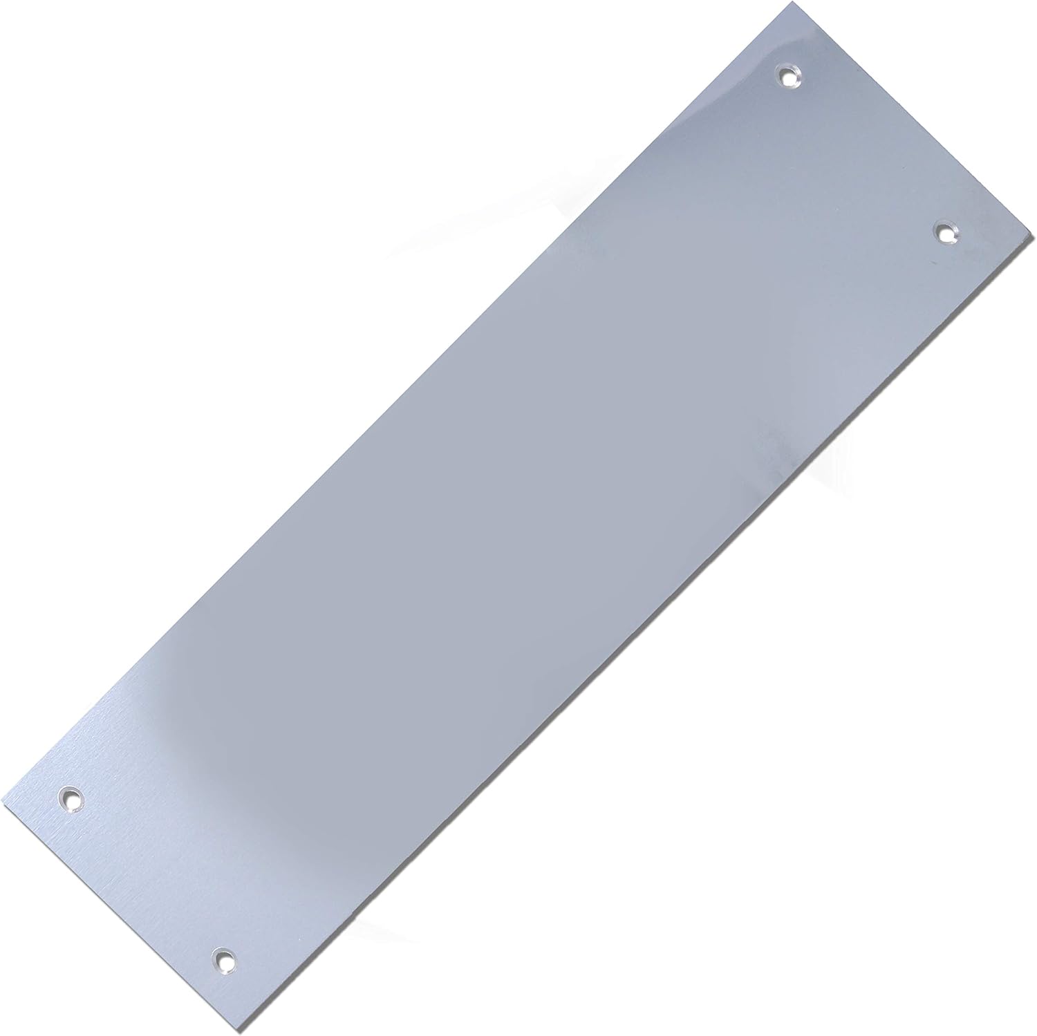 12" Polished Chrome Finger Plate Plain Silver Push Panel Amazon.co.uk DIY & Tools
