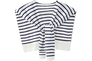 WaJuemy Sweater Shawl Wraps for Women Sweater Knitted Knotted Shawls Travel Casual Scarf Cape Shoulder Tops Fashion Wrap