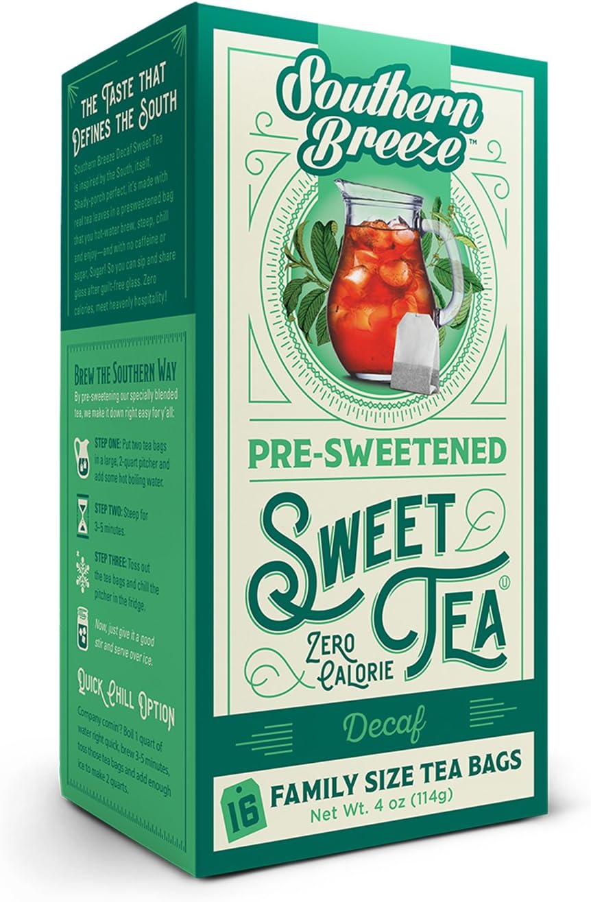 Southern Breeze Decaffeinated Sweet Tea, 16 Count