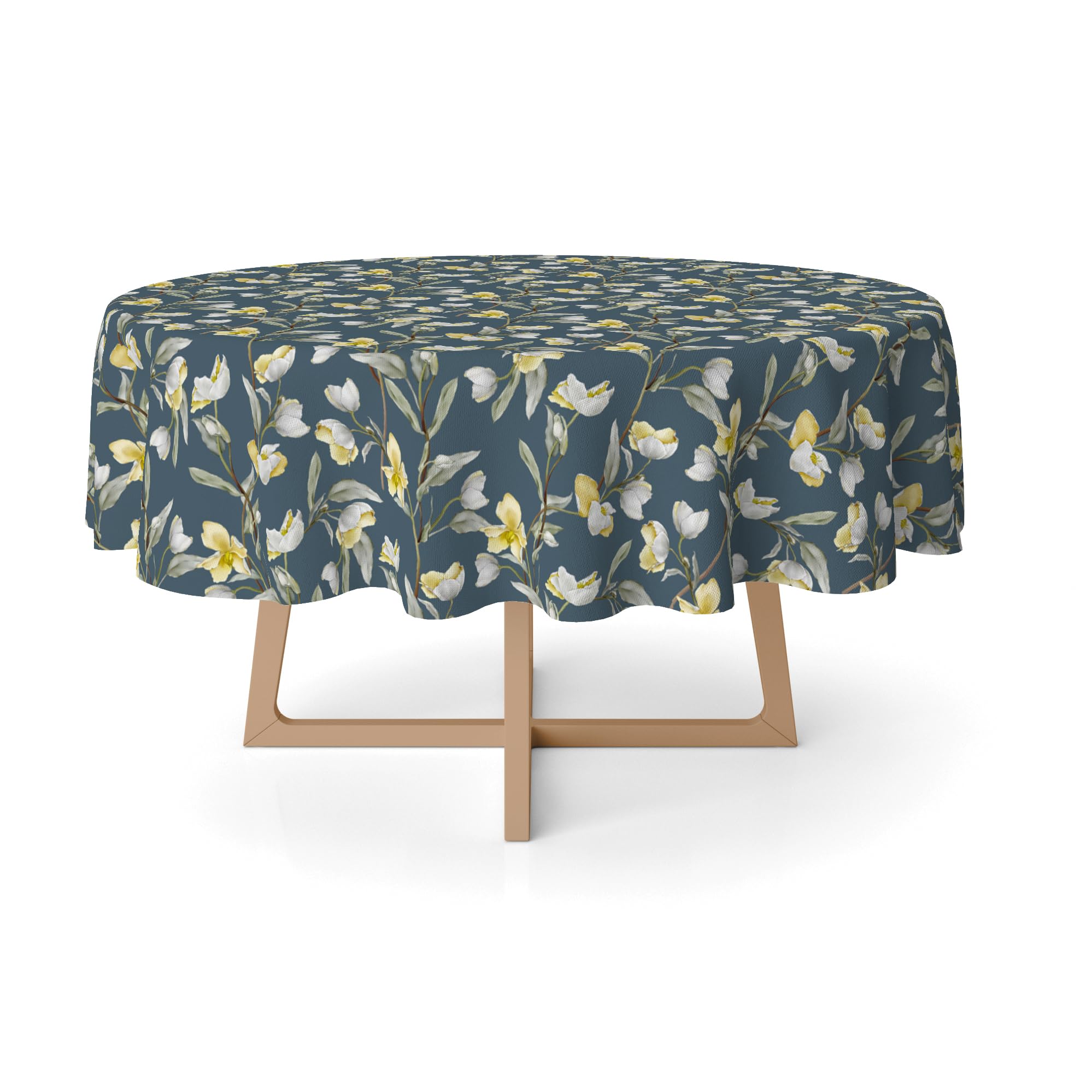 Martina Home Olga Blue Resin Tablecloth 140 Round — image 1
