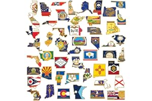 PinMart State Shape Flag Lapel Pin