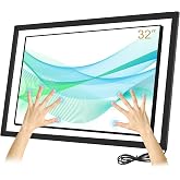 Senisway 32 Inch Infrared Touch Screen Frame - 20 Point Interactive Ir Touch Panel Overlay for Monitor TV Frame, Whiteboard