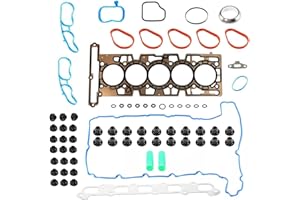 ZIDUASNEB HS26336PT Cylinder Head Gasket Set Valve Seal w/Manifold Gasket Fit for GMC Hummer 2006 H3 2004-2006 Colorado 3.5L 2006 i-350 2004-2006 Canyon Isuzu i-350 3.5L VIN 6 ES71334 HS54736