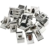 E-outstanding 50Pcs Picture Photo Frame Metal Spring Turn Clip Hanger Picture Hanging Tool Tone 3D Printer Galss Bed Clips, 2