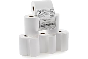 SJPACK 6 Rolls 4XL Labels 4 x 6 1744907 Address Labels Internet Postage Shipping Labels Compatible Labelwriter 4XL(6 Rolls - 220 Labels Per Roll)