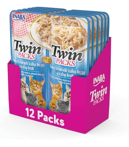 Amazon.com : INABA Twins for Cats, Shredded Chicken & Broth Gelée