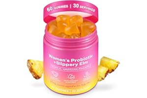 Probiotics Gummies for Women, Natural Pineapple Flavor Gummies for Daily Health, 60 Count