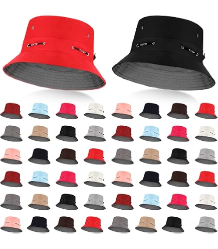 Amazon.com: Didaey 24 Pcs Bucket Hat Bulk for Women Men  display picture 1
