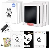 MYPAWLETS Paw Print Kit,Clean Touch/Inkless Ink Pad for Dog/Cat Pawprints,Paw Print Stamp Pad for Dogs,Dog Paw/Nose Print Kit Keepsake,Pet Paw Print Impression Kit with Frame,Gifts for Pet Parents-4M