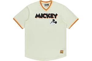 Disney Mens Mickey Mouse Baseball Jersey - Mens Classic Mickey Mouse Pullover Baseball Jersey Mickey Mouse Fashion Shirt