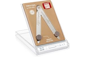 Würkin Stiffs Magnetic Collar Stays As Seen on Shark Tank | Includes 1 Pair of Power Stays with Storage Case