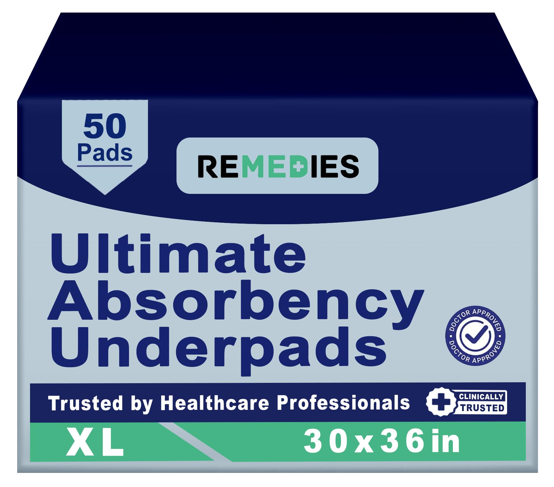Photo 1 of Disposable Bed Pads 30" x 36" - 50 Count - Large Bed Pads for Incontinence - Seniors, Adults & Kids Chucks Pads - Adult Absorbent Incontinence Disposable Underpads for Beds & Furniture