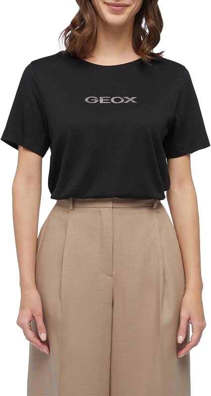 Women's W Logo T-Shirt, Black, M
