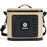 Vogano 40 Can Soft Cooler Bag - Insulated Leak-Proof Large Cooler Bag with Roll-Top Waterproof Seal | Portable Ice Chest for Camping, Beach, Travel, Picnics | 24HR Cold Retention
