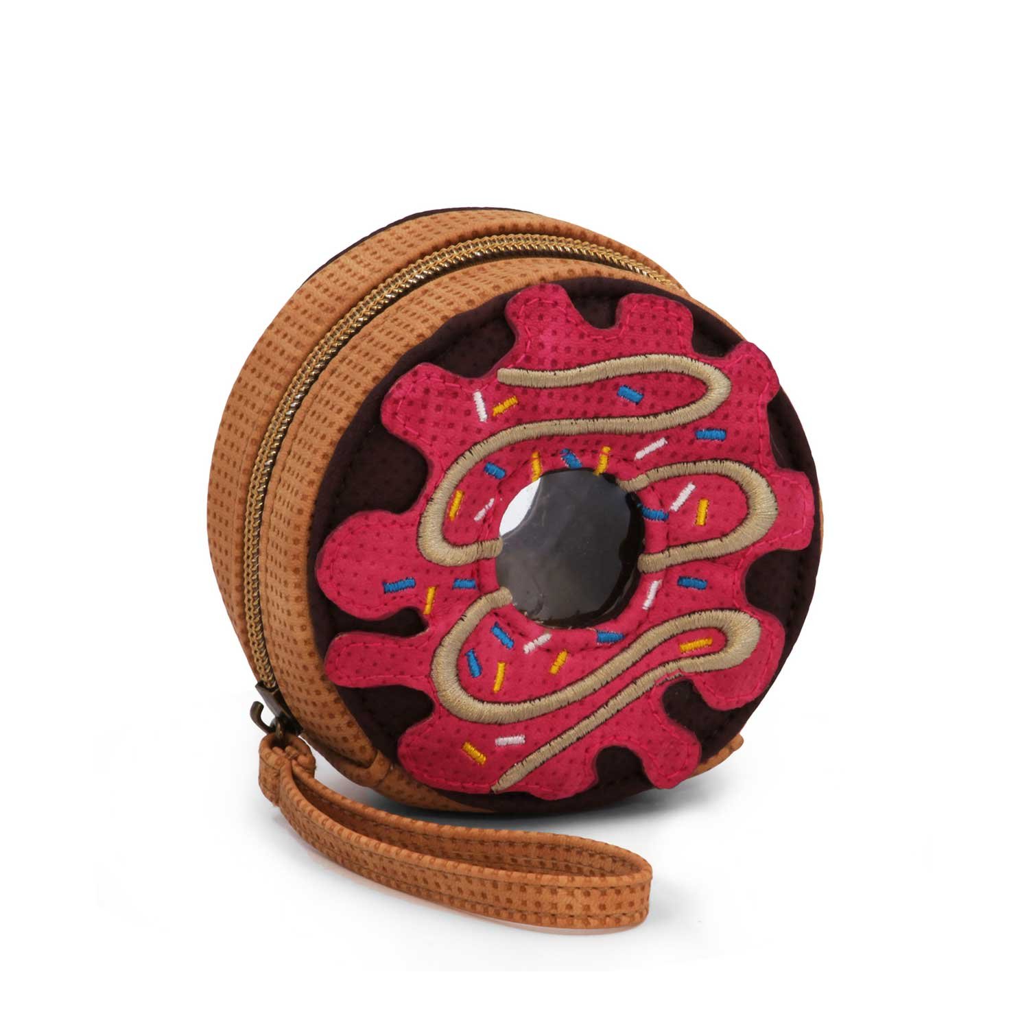 Oh My Pop! Popnut-Ring Purse, Pink, 10 x 10 cm