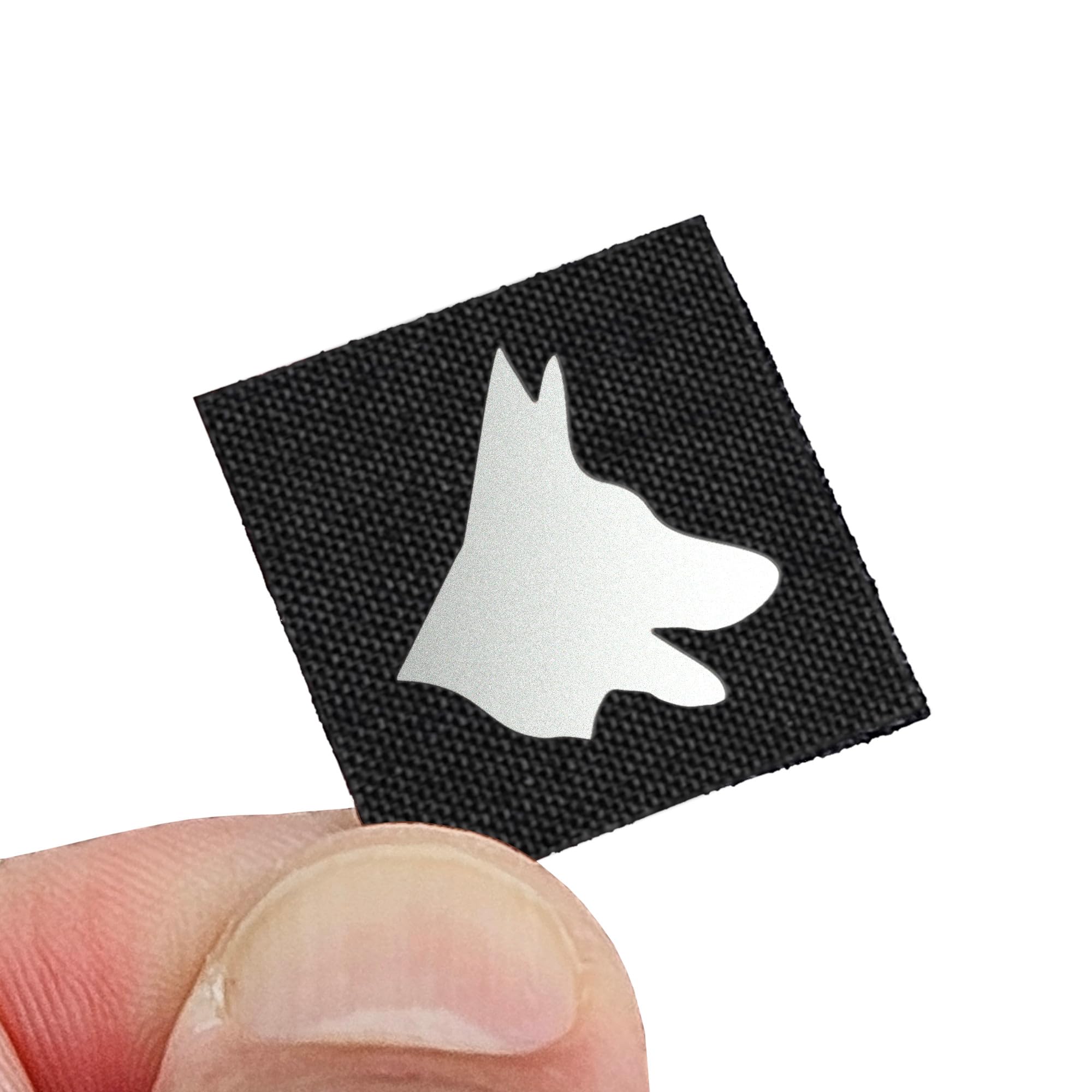 Mini Belgian Malinois K9 Dog Tiny Patch [Black,White]
