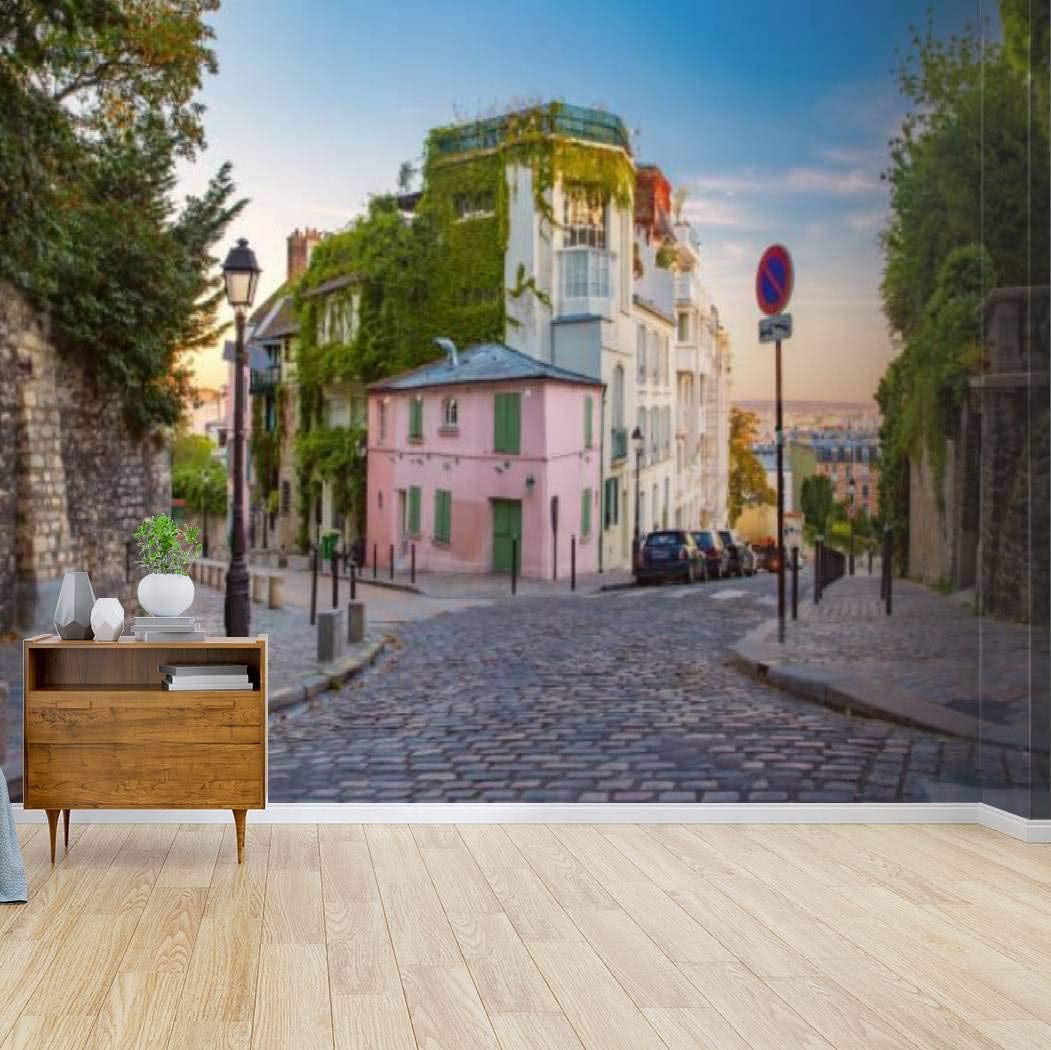 Amazon Com Montmartre In Paris France Street View Of Paris Stock Pictures Canvas Print Wallpaper Wall Mural Self Adhesive Peel Stick Wallpaper Home Craft Wall Decal Wall Poster Sticker For Living Room