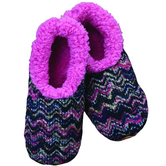 Snoozies - Sherpa Cuffed Cable - Cozy Little Sherpa Lined Socks