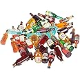 Dong Huang 40pcs Miniature Mini Fake Beer Bottles Toys, Mixed Wine Drinks Decoration Beer Glass Model, Beer Can Beer Bottle Models for Fairy Garden Pub Bar Dolls House Tableware Decoration