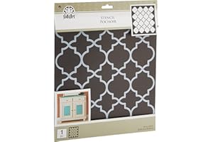 FolkArt Handmade Charlotte Laser Stencils, 4377 Moroccan Tile