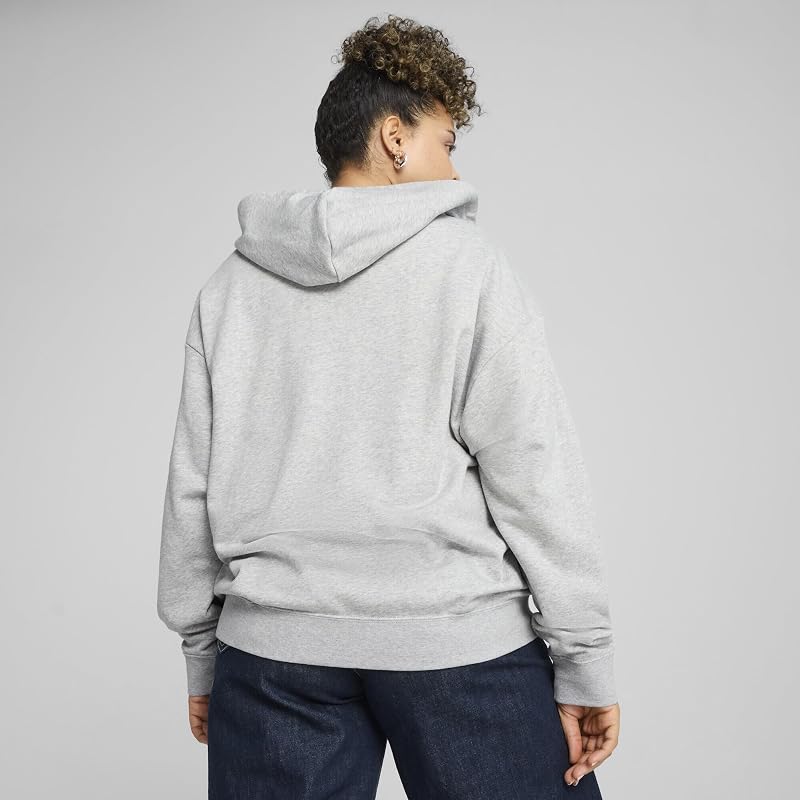 ESS Small No. 1 Logo Comfort Full-Zip Hoodie TR, Sweat à Capuche Fille, Light Gray Heather, M — photo 8 sur 8