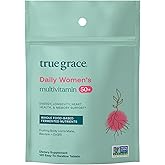 True Grace Daily Women’s Multivitamin 50+ - 120 Easy-to-Swallow Tablets - Immune, Energy, Longevity & Memory Support - Vegan - Gluten, Soy & Iron Free - 60 Servings