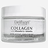 Delfanti-Milano • COLLAGEN with VITAMIN C & ELASTIN • Sculpting & Lifting • Anti-Aging Day Cream • Face and Neck Moisturizer • Made in Italy