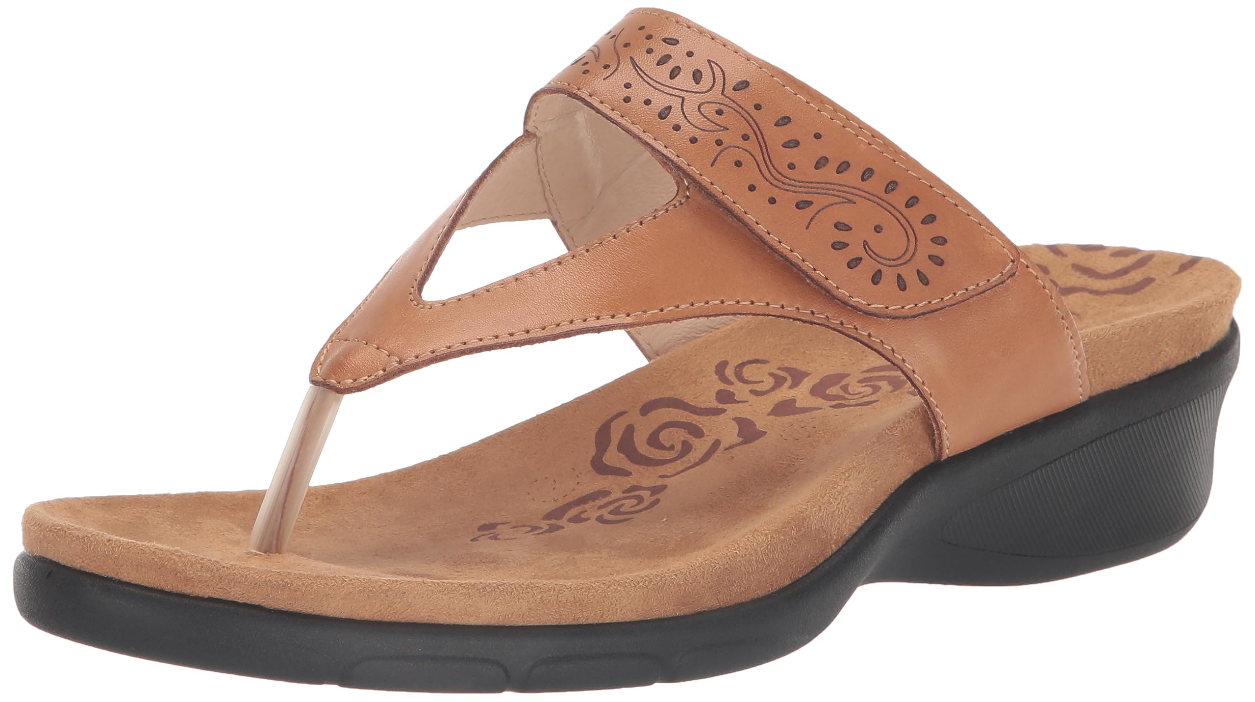 Propét Women’s Wynzie Flip-Flop, Tan, 10 X-Wide